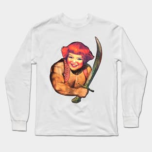 wielding the sword Long Sleeve T-Shirt